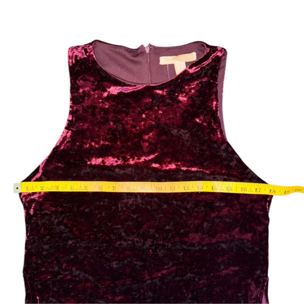 Velvet Burgundy Side-Slit Tank Dress - Picture 5 of 8